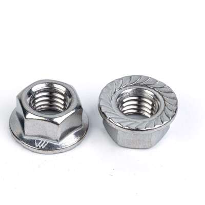 DIN6923法兰螺母 不锈钢六角法兰螺母M3-M20规格齐全