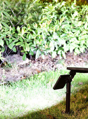 防庭院壁灯灯装饰户外草坪水地光泛光花园48led投插灯太阳能