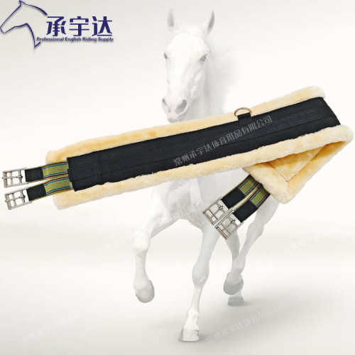 仿羊毛扣件girt肚带鞍 具配件综合鞍磨英式配件horse防肚带不锈钢