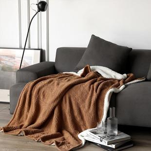 巷子戏法 双层毛毯被子盖毯珊瑚绒沙发毯保暖午睡毯空调毯披肩毯