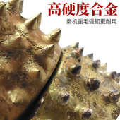 石材手扶磨机打荔枝麻面磨轮凿毛机锤头花岗岩板材合金磨盘滚轮子