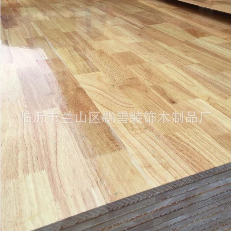8mm橡胶木集成材家具板uv漆免漆环保E0级插接板集成材背板薄板图片