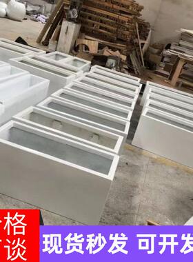 玻璃钢模压花盆 落地移动花箱酒店广场异形花盆市政景观种植花池