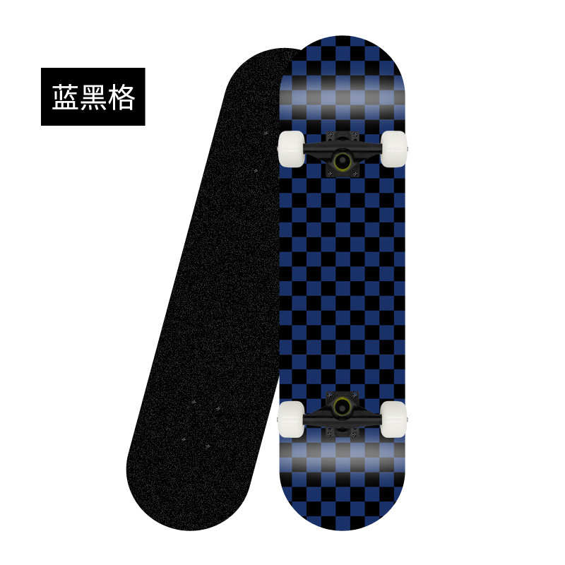 迪枫木漆款滑板烤支架恒七层零售外贸专业四轮格子批发