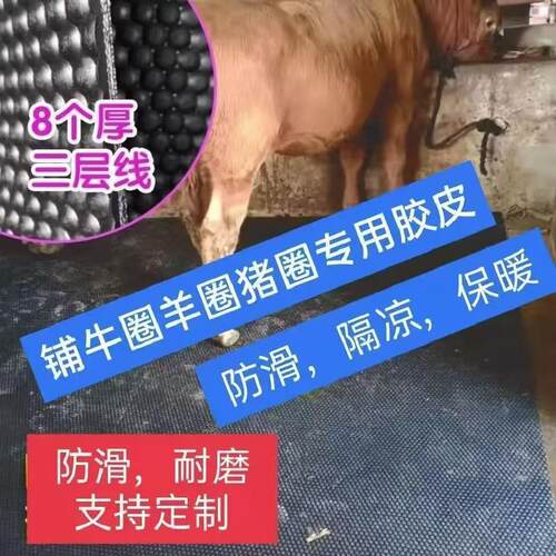 铺羊圈铺羊圈地面防水防潮防滑胶垫货车拉猪铺车厢减震耐磨防滑垫
