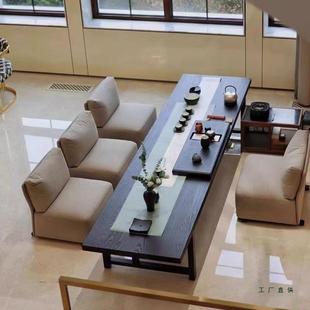 SXC新中式 榻榻米矮桌飘木窗桃客厅胡黑色实木茶2台 茶桌205新款