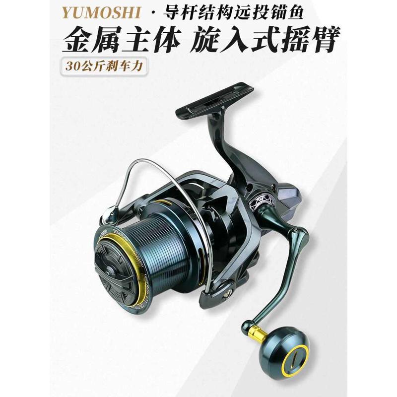 2024新款全金属无间隙远投锚鱼纺车轮路亚轮海竿渔轮旋入式鱼线轮