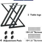 金属桌腿桌子腿支架时尚 桌脚书桌支架办公桌腿茶几金属凳子腿