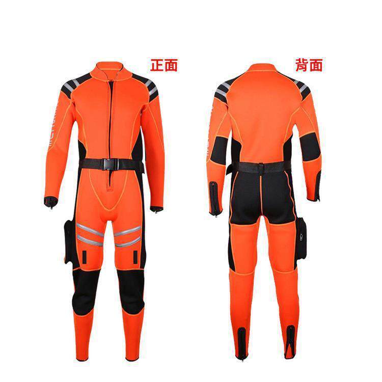 水上运动漂流冲浪服水域搜救防寒保暖防护服全密封湿式救生服