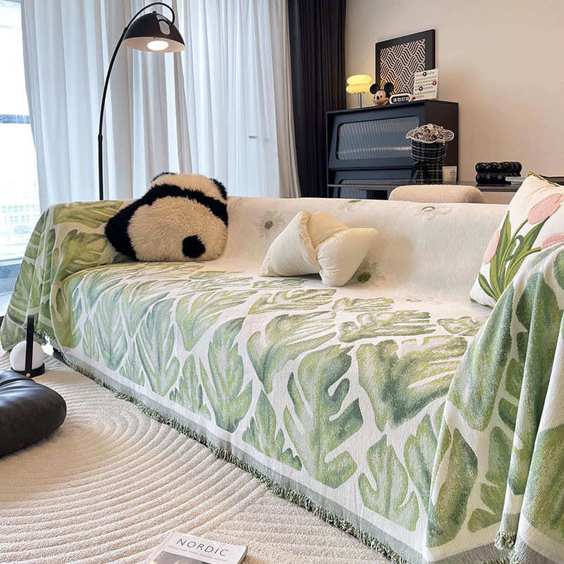 2025新款沙发盖布雪尼尔四季通用ins沙发巾一整张全盖巾沙发套罩