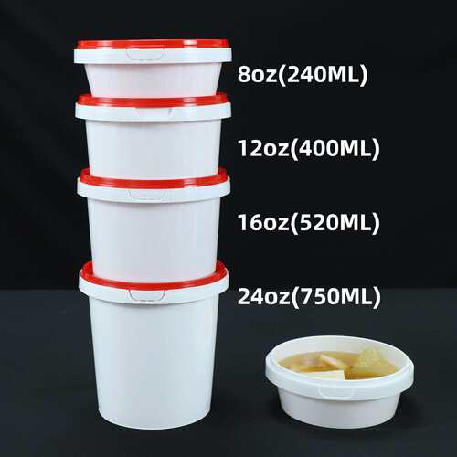 防漏锁扣碗240-750ML糖水酸奶打包盒加厚一次性甜品冰粉碗汤粥杯
