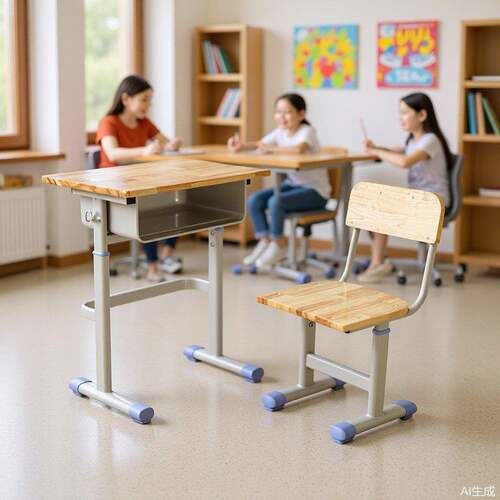 培训辅导班中小学生桌椅学校课桌椅可升降单人学习桌套装