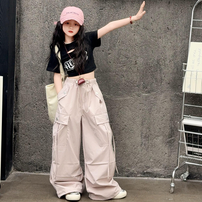 皮皮妞女童爵士舞服装2025夏季款