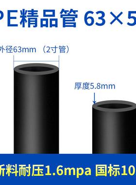 国标pe管材全新料饮用水管自来水管硬管253250盘管地下灌溉给水管