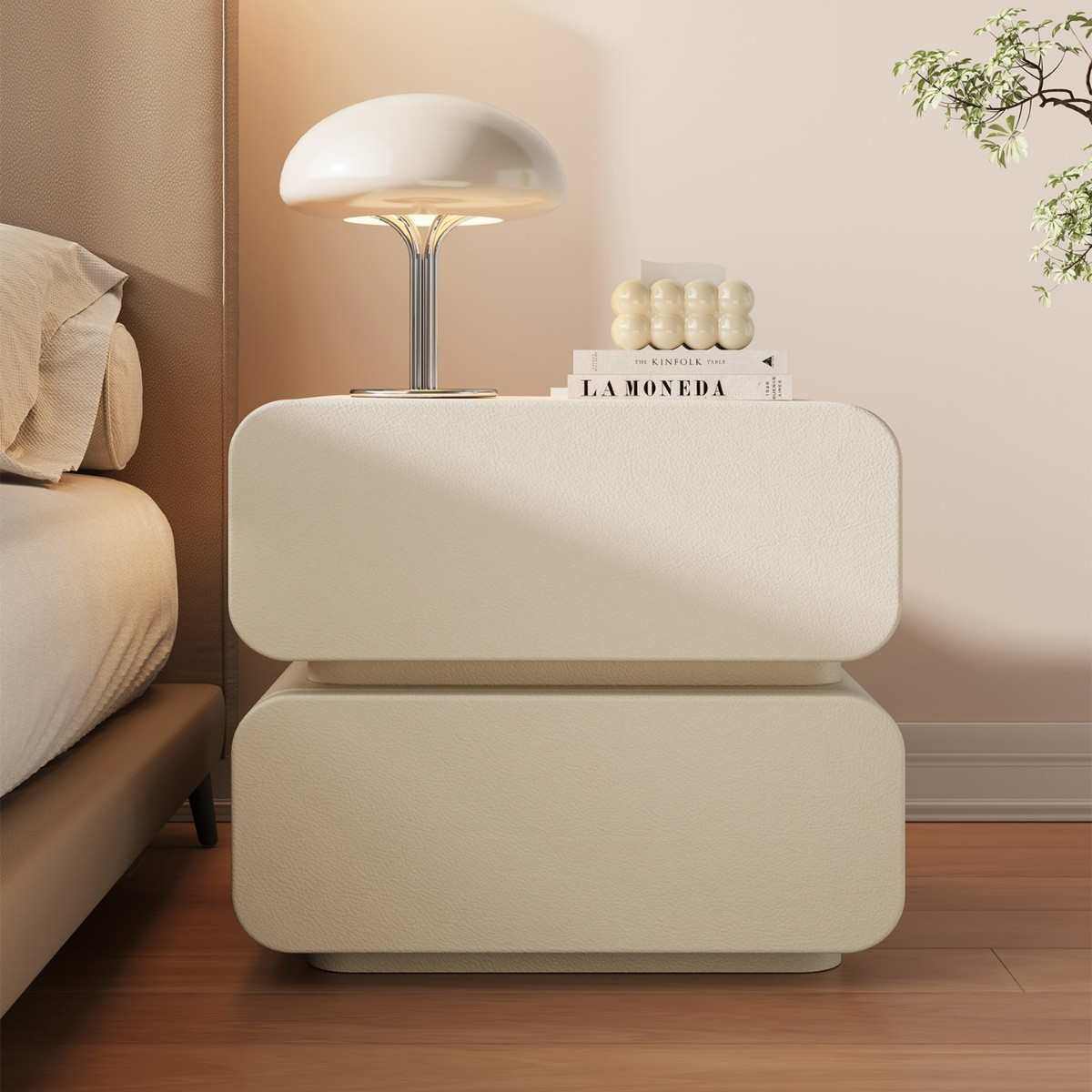 奶油风床头柜现代简约小型床边柜卧室床头儿童置物架收纳储物柜子,住宅家具,床头柜,淘宝优惠券,粉丝福利购,淘宝优惠卷