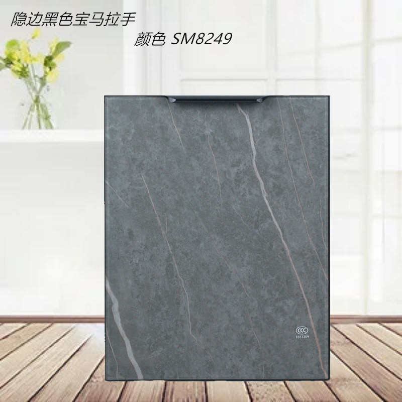 厨房橱柜门定制铝合金晶钢门定做灶台钢化玻璃带框门免打孔自装