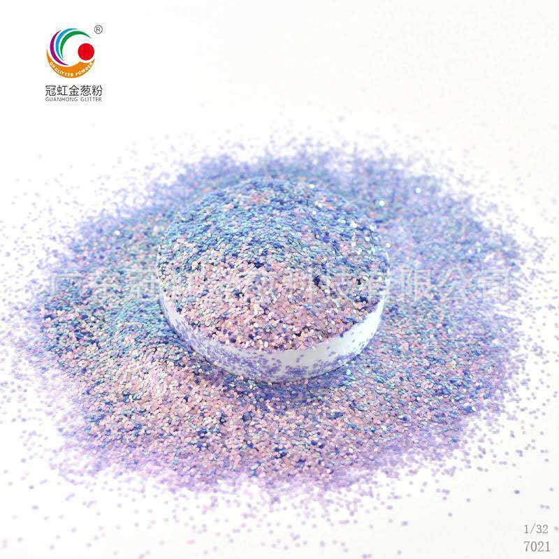 2020年新款美甲散粉亮片璀璨七彩金紫色六角金葱粉亮晶晶闪粉批发
