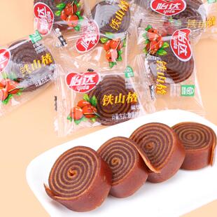 怡达山楂零食果丹皮山楂卷双色铁山楂500g休闲零食散装蜜饯果脯条
