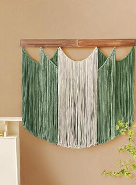 CL055木新款北风流苏挂毯客厅墙面装饰壁挂欧棉绳苏挂毯板流流苏