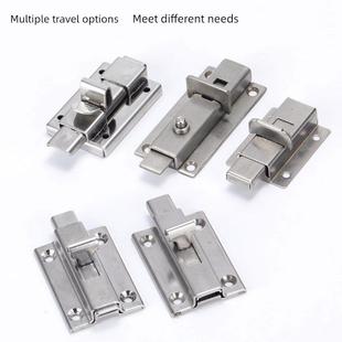 DK610不锈钢4寸自动弹簧插销HFY46按钮式柜门窗门栓406锌合金插销