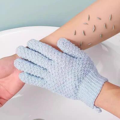 Bath Glove and Exfoliating Towel, Strong Coarse Sand Back Sc