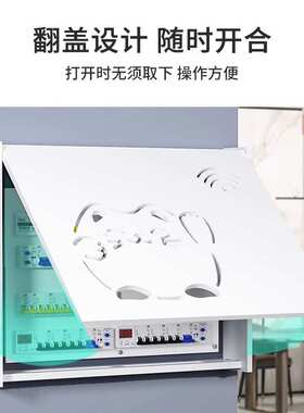 55N百叶窗电表箱挂画盖板遮挡弱电盒装饰画配电箱面板装饰加厚板