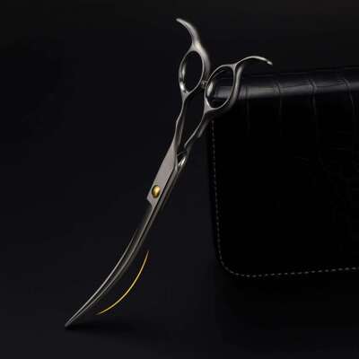 DZW双尾弯 哑光7.0寸弯剪宠物剪 专业级 上下弯 宠物师专用