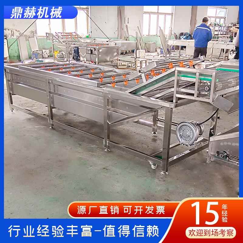 厂家供应果蔬桃气泡清洗 商用山楂清洗线 KMO设清洗机子去毛备