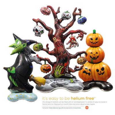 Halloween Foil Balloons Decoration Skeleton Spider Standing