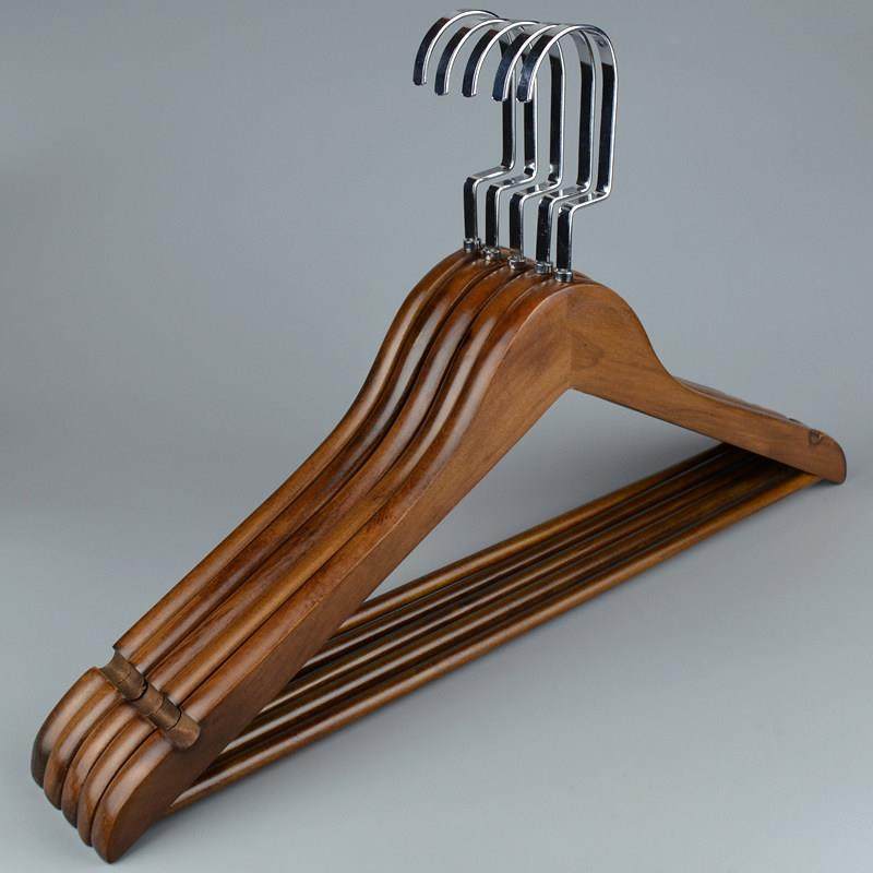 实木衣架子覆古批木质挂衣架滑发防家用衣架服装店痕酒无店晾465,收纳整理,木质衣架,淘宝优惠券,粉丝福利购,淘宝优惠卷