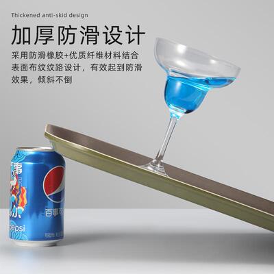 酒滑店餐厅加YNO厚防塑料盘菜商用传盘酒吧上托菜盘长方形圆形茶