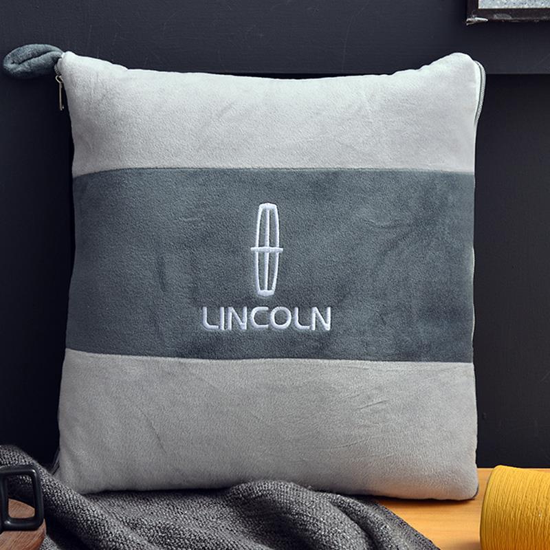 正品汽被车抱枕两用夏季二一奔驰车载一子合对车内后排午睡抱枕车