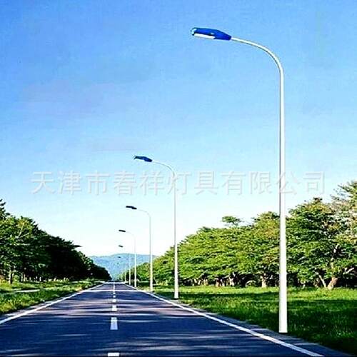 10米单挑杆10米单弯路灯杆金属杆热镀锌灯杆LED路灯杆