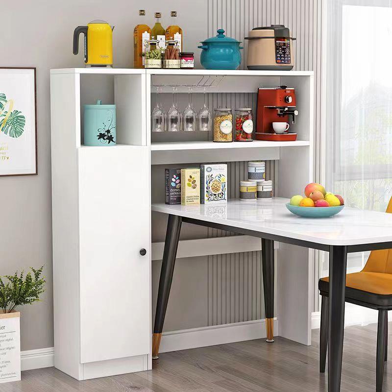 餐桌边置物架餐边柜夹缝窄柜零食杂物收纳架可定制桌上扩容整理架