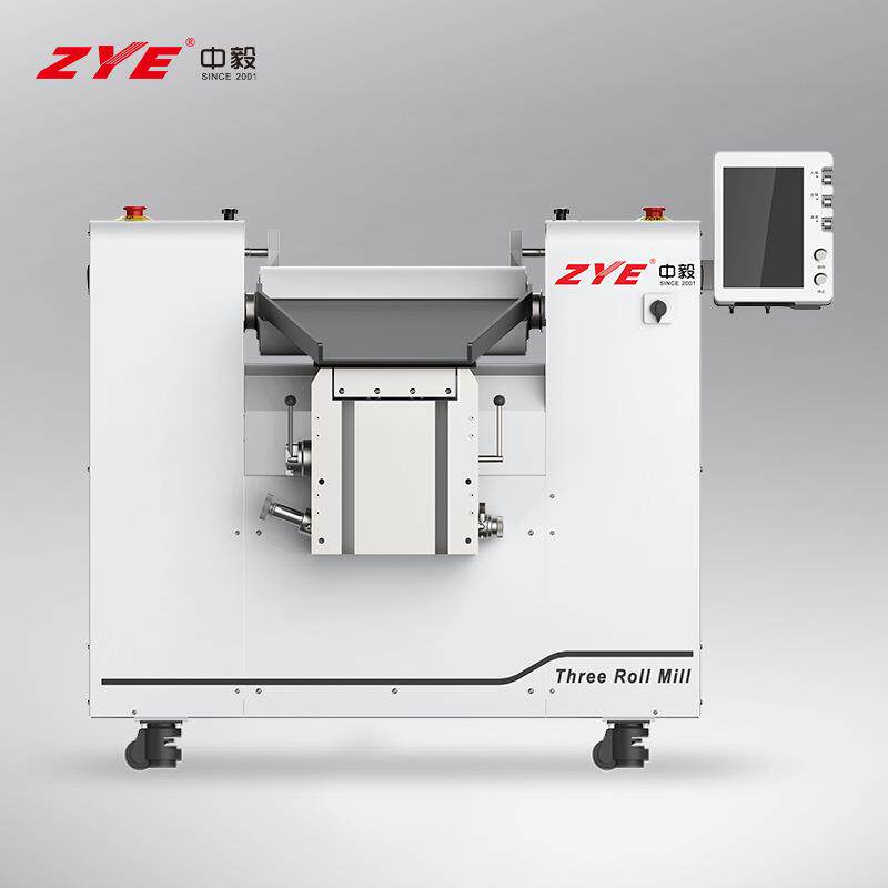 中毅ZYE 陶瓷三辊机 实验室行星纳米研磨 液体硅酮胶 三棍研磨机