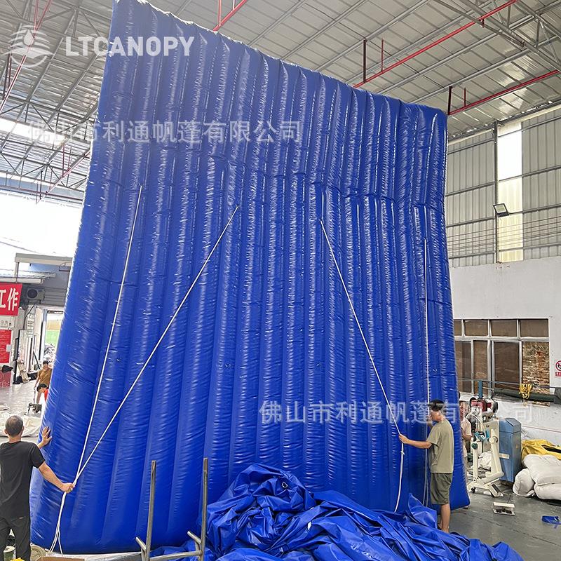 充气隔音墙 隔音屏障防雨防晒道路施工机械设备隔音降噪厂家