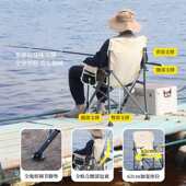 出口户外折叠钓鱼椅带杯架加宽椅面舒适钓鱼凳休闲沙滩椅批发