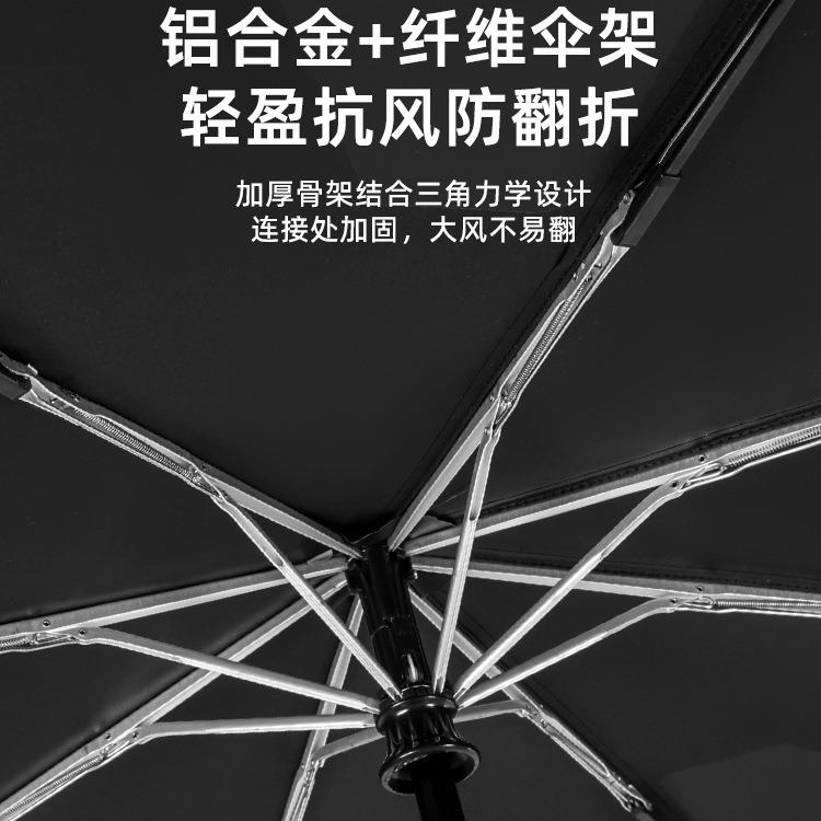 免折叠全自动记忆贴片伞自开收易折秒收伞防回弹遮阳防晒伞太阳伞