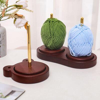 用绕线器毛线转家动旋木转织针线团手作编织工具实轴无品牌/架底