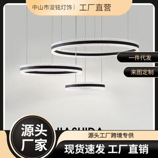 意式极简客厅灯吊灯设计师现代轻奢大厅主灯餐厅灯具2026新款