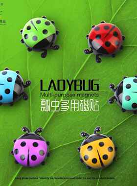 冰箱贴立体昆虫跨境直销创意卡通家用汕头磁贴文创礼品工厂