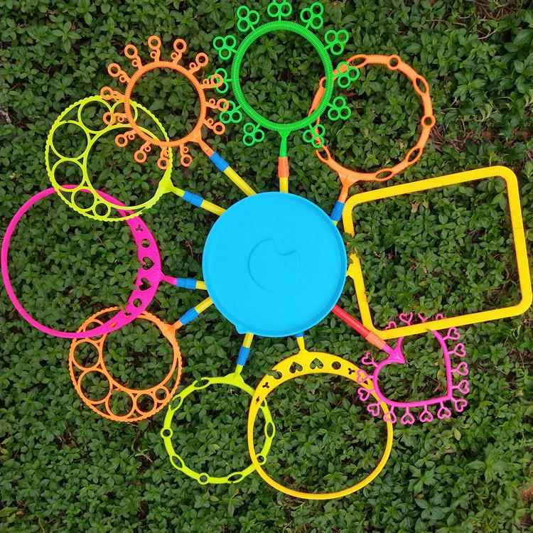 公园户外泡泡秀大泡泡工具模具道具泡泡圈满天星吹泡泡水盘多形状