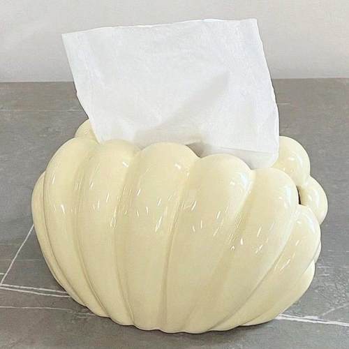 贝壳创意纸巾盒客厅高档轻奢风抽纸盒摆件高级感家用桌面餐巾纸盒