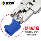 76工业重型滑轨抽屉轨道静音三节加长带自锁钢珠房车机柜加厚导轨