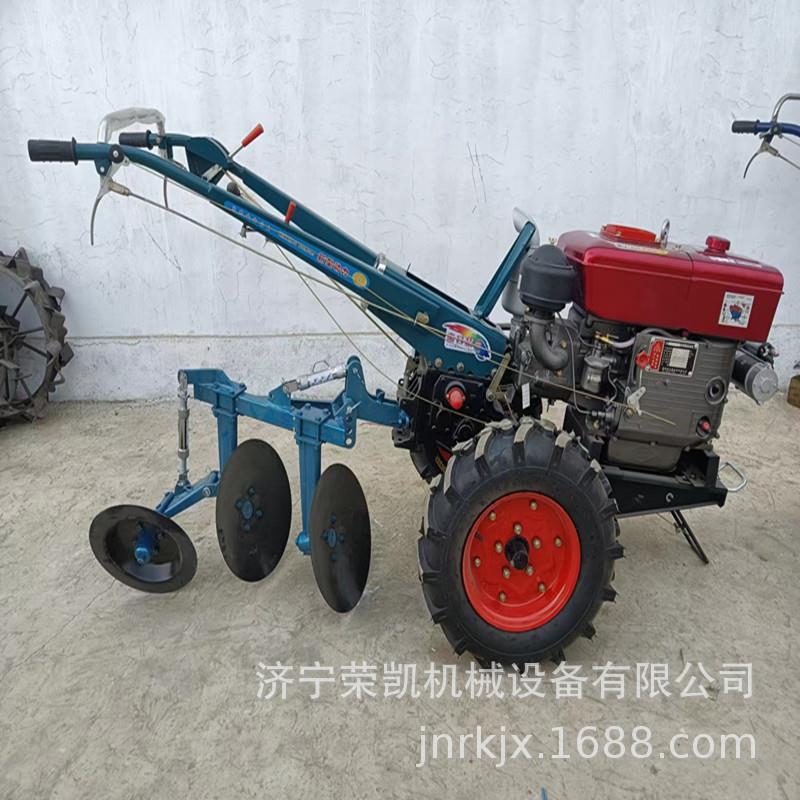 小型手扶手四轮耕整旋耕拖拉扶机KJH1105油动柴力手车双轮胎扶耕