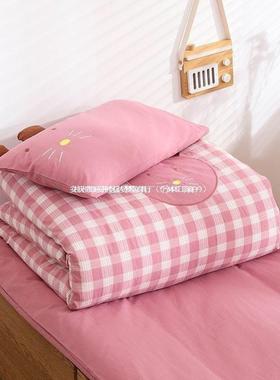纯棉褥水洗棉幼25371儿园被子三件套宝宝入园被套被六童件套儿床