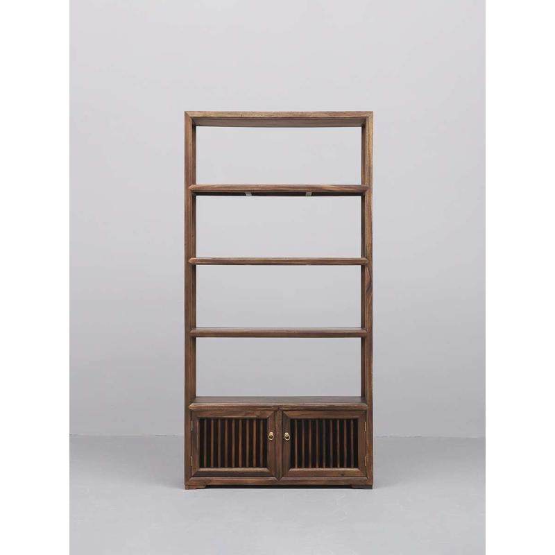 初韵博古架实木书架南美胡桃木多宝阁新中式置物架,商业/办公家具,办公储物柜,淘宝优惠券,粉丝福利购,淘宝优惠卷