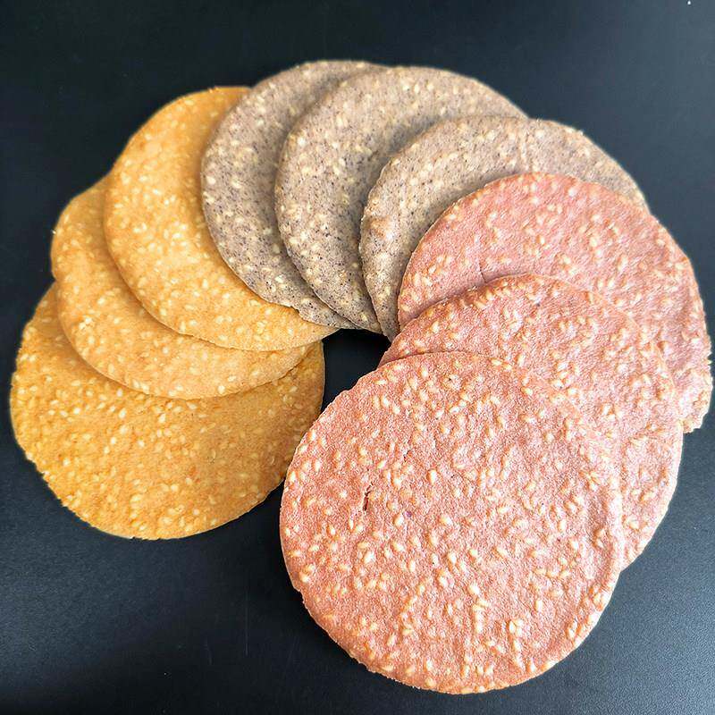 现货采购产品鹏峰手烤片,山药,芝麻,紫薯,黑米,胡萝卜煎饼,