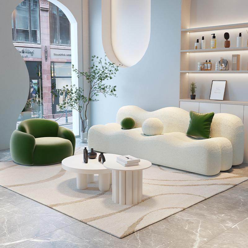 异形沙发轻奢家用网红云朵奶油风民宿小户型美甲店服装店沙发,住宅家具,布艺沙发,淘宝优惠券,粉丝福利购,淘宝优惠卷