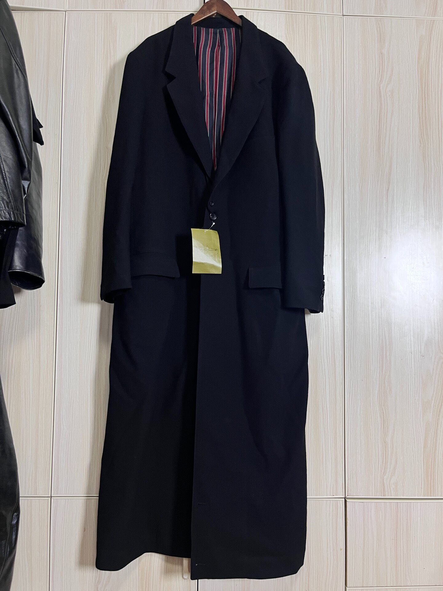 Yohji Yamamoto Black Flannel Coat
